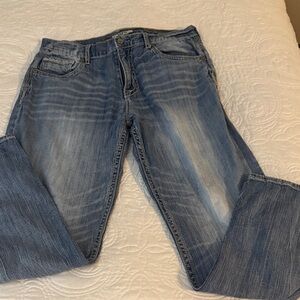 BKE Men's Light Blue Relaxed Jeans